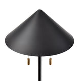 Elk H0019-11111-LED Jordana 58'' High 2-Light Floor Lamp - Matte Black - Includes LED Bulb