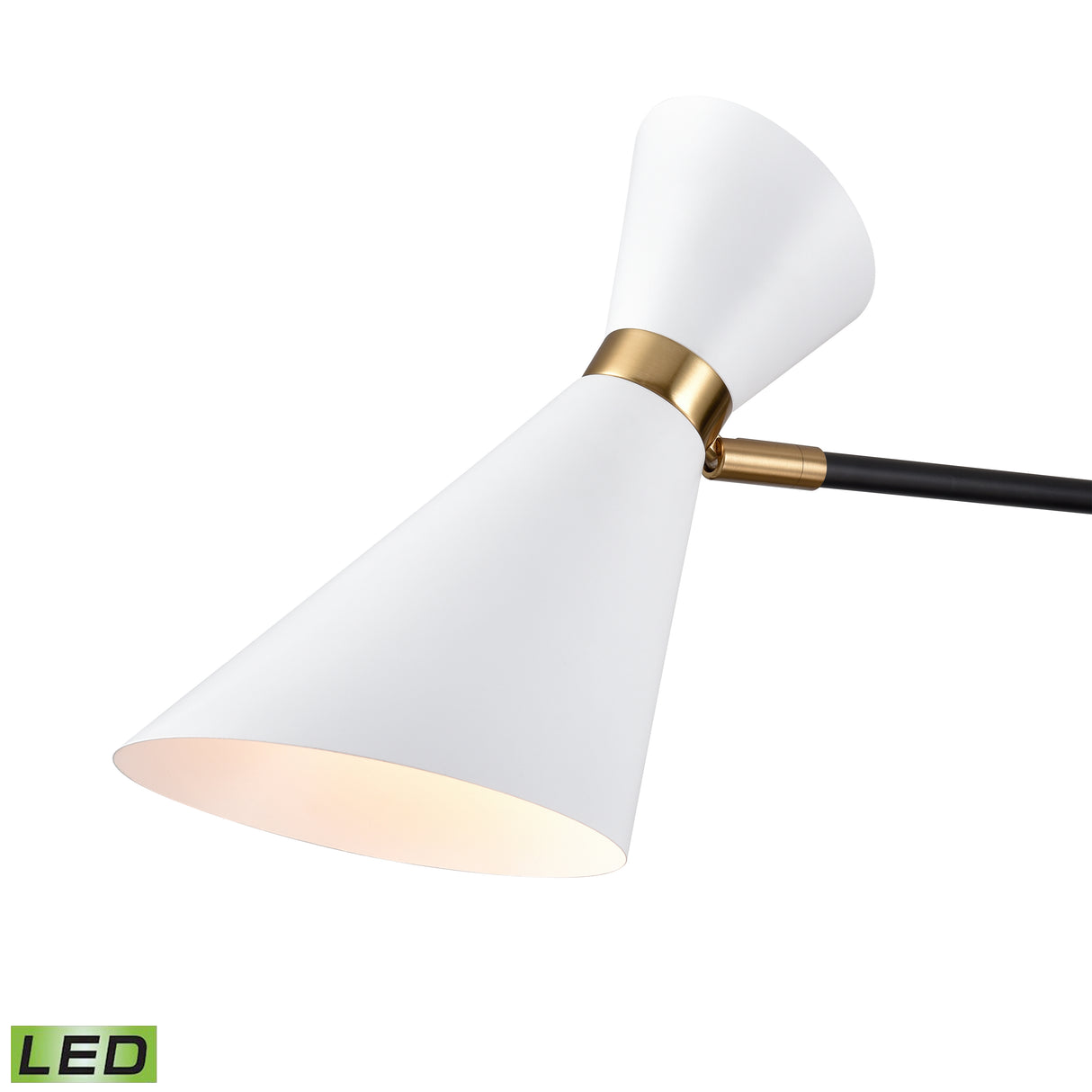 Elk H0019-11112-LED Taran 61'' High 1-Light Floor Lamp - Matte White - Includes LED Bulb
