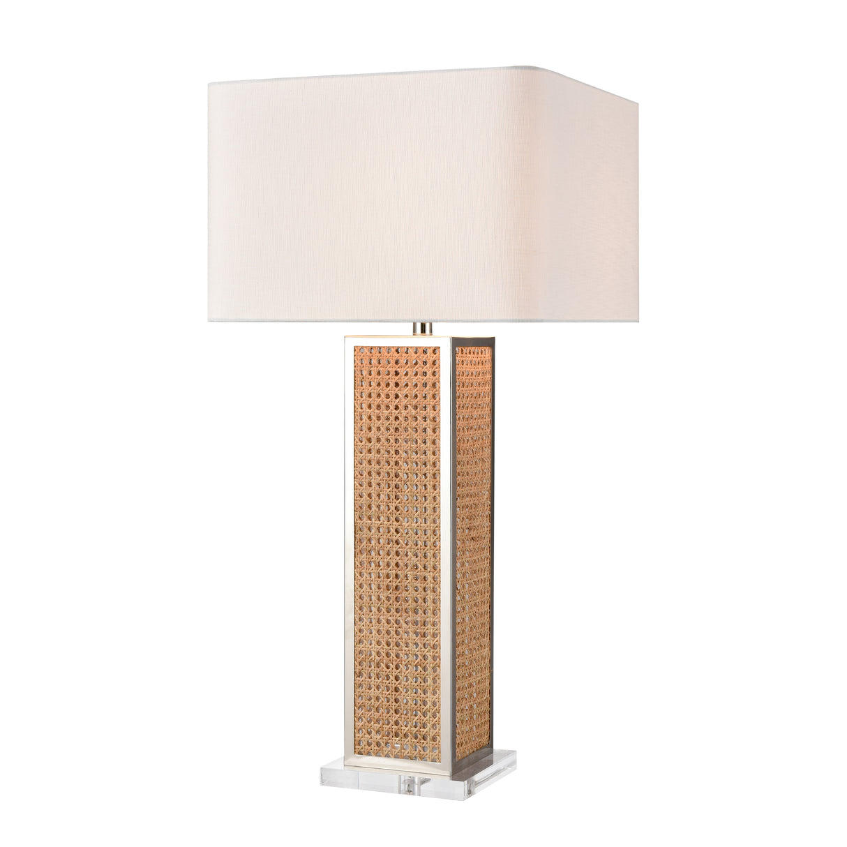 Elk H0019-11164-LED Webb 36'' High 1-Light Table Lamp - Natural with Polished Nickel - Includes LED Bulb
