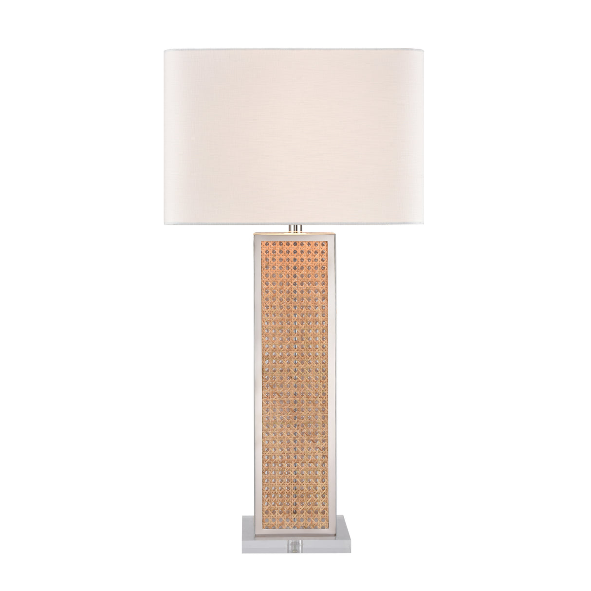 Elk H0019-11164 Webb 36'' High 1-Light Table Lamp - Natural with Polished Nickel