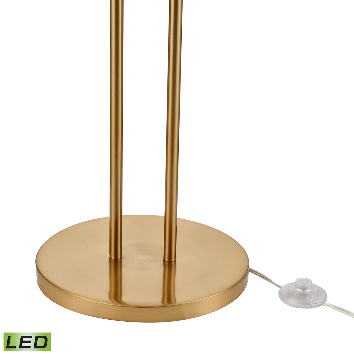Elk H0019-11543-LED Marston 72'' High 2-Light Floor Lamp - Aged Brass - Includes LED Bulb