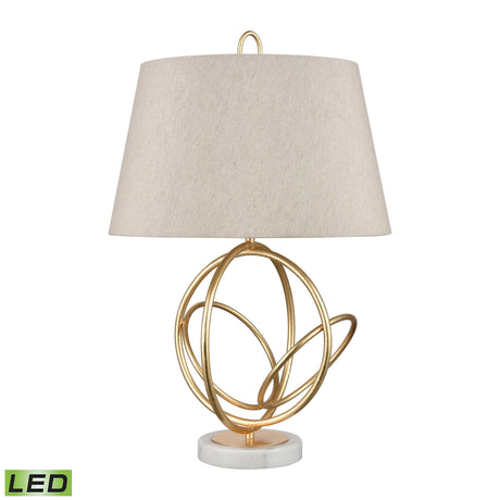 Elk H0019-7986-LED Morely 26'' High 1-Light Table Lamp - Gold Leaf - Includes LED Bulb