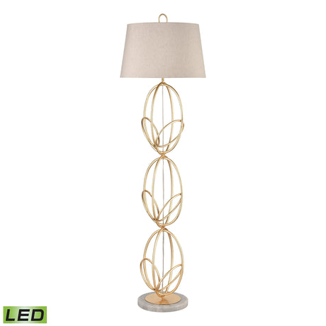 Elk H0019-7988-LED Morely 63'' High 1-Light Floor Lamp - Gold Leaf - Includes LED Bulb