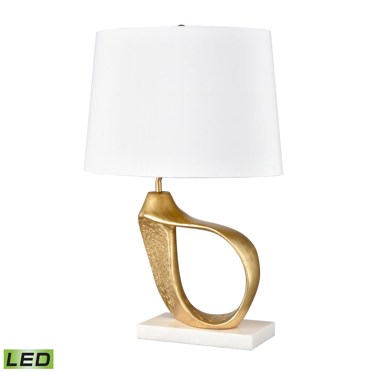 Elk H0019-8003-LED Aperture 23'' High 1-Light Table Lamp - Gold Leaf - Includes LED Bulb