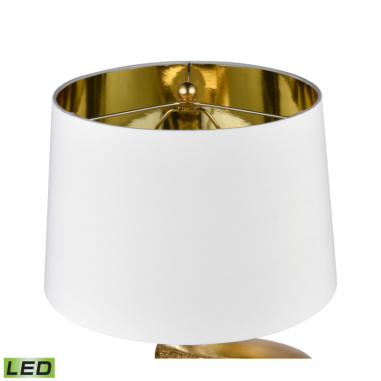 Elk H0019-8003-LED Aperture 23'' High 1-Light Table Lamp - Gold Leaf - Includes LED Bulb