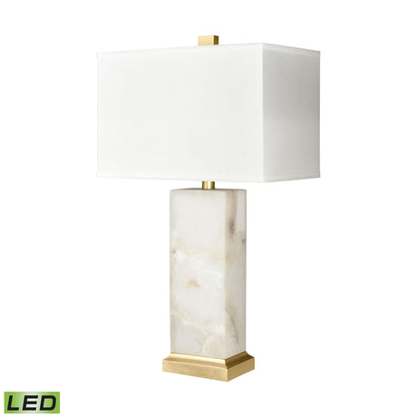 Elk H0019-8006-LED Helain 27'' High 1-Light Table Lamp - White - Includes LED Bulb