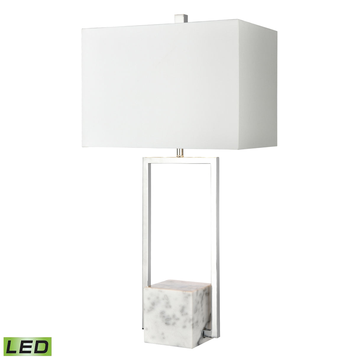 Elk H0019-8018-LED Dunstan Mews 31'' High 1-Light Table Lamp - Chrome - Includes LED Bulb