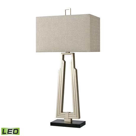 Elk H0019-8551-LED Stoddard Park 33'' High 1-Light Table Lamp - Champagne Silver - Includes LED Bulb