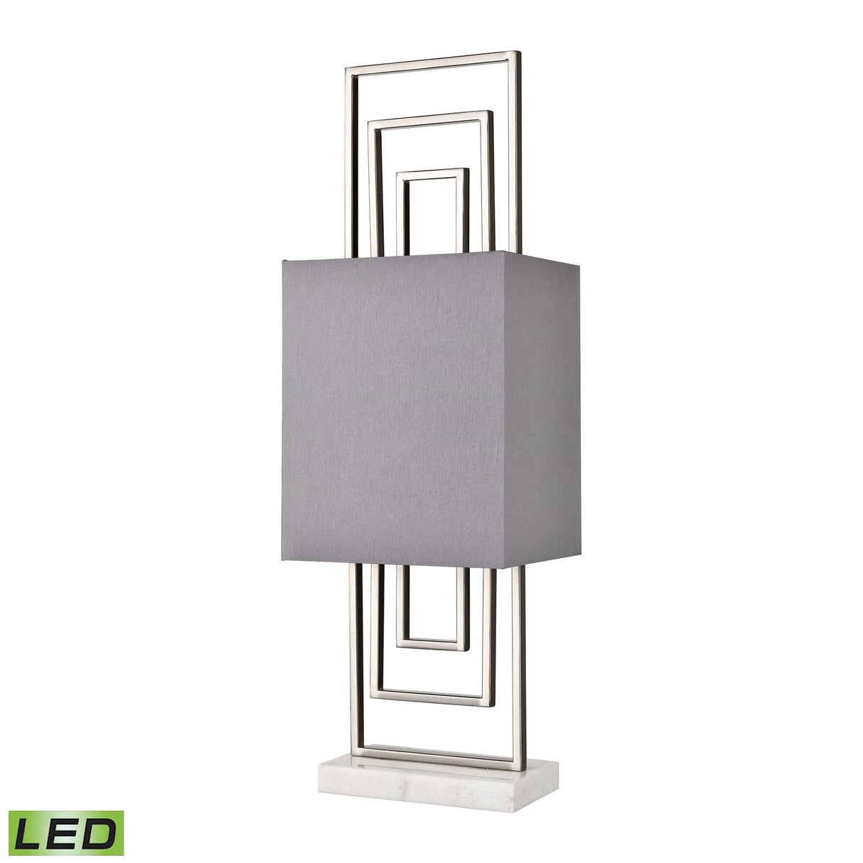 Elk H0019-8556-LED Marstrand 30'' High 1-Light Table Lamp - Satin Nickel - Includes LED Bulb