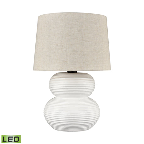 Elk H0019-8561-LED Phillipa 25'' High 1-Light Outdoor Table Lamp - Matte White - Includes LED Bulb