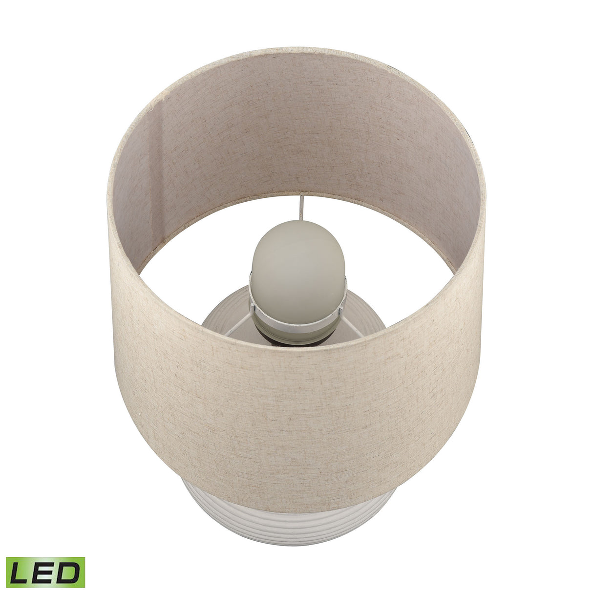 Elk H0019-8561-LED Phillipa 25'' High 1-Light Outdoor Table Lamp - Matte White - Includes LED Bulb