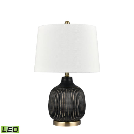 Elk H0019-9492-LED Knighton 24'' High 1-Light Table Lamp - Antique Black - Includes LED Bulb