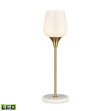 Elk H0019-9510-LED Finch Lane 20'' High 1-Light Table Lamp - Satin Gold - Includes LED Bulb