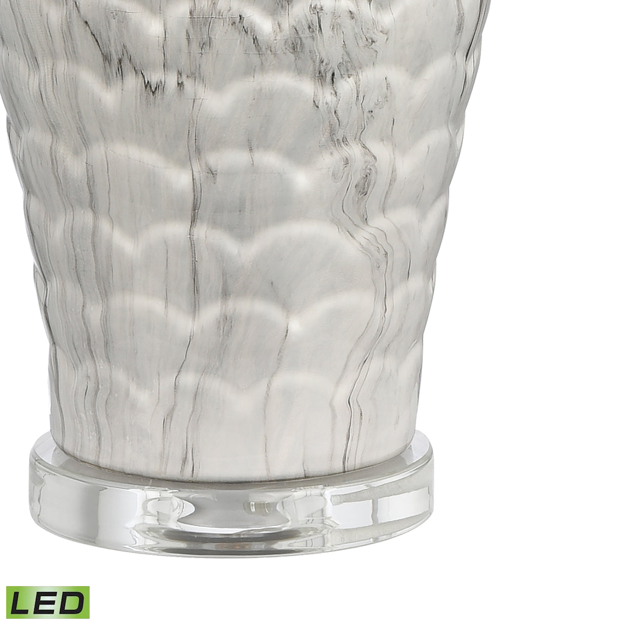 Elk H0019-9542-LED Causeway Waters 31'' High 1-Light Table Lamp - White - Includes LED Bulb