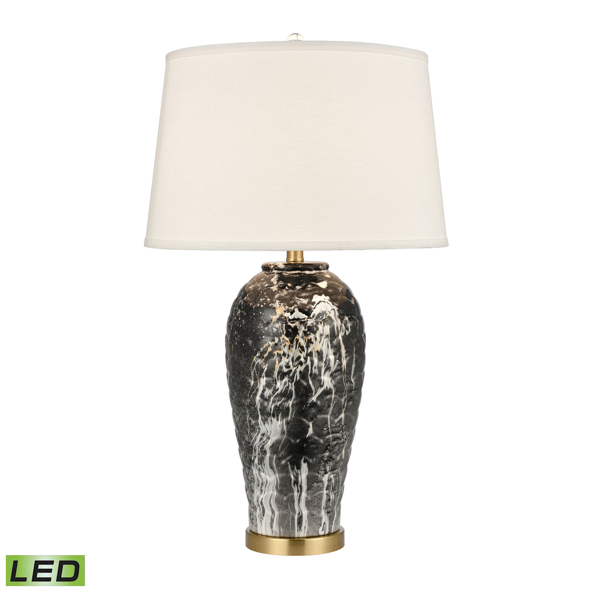 Elk H0019-9543-LED Causeway Waters 30'' High 1-Light Table Lamp - Black - Includes LED Bulb