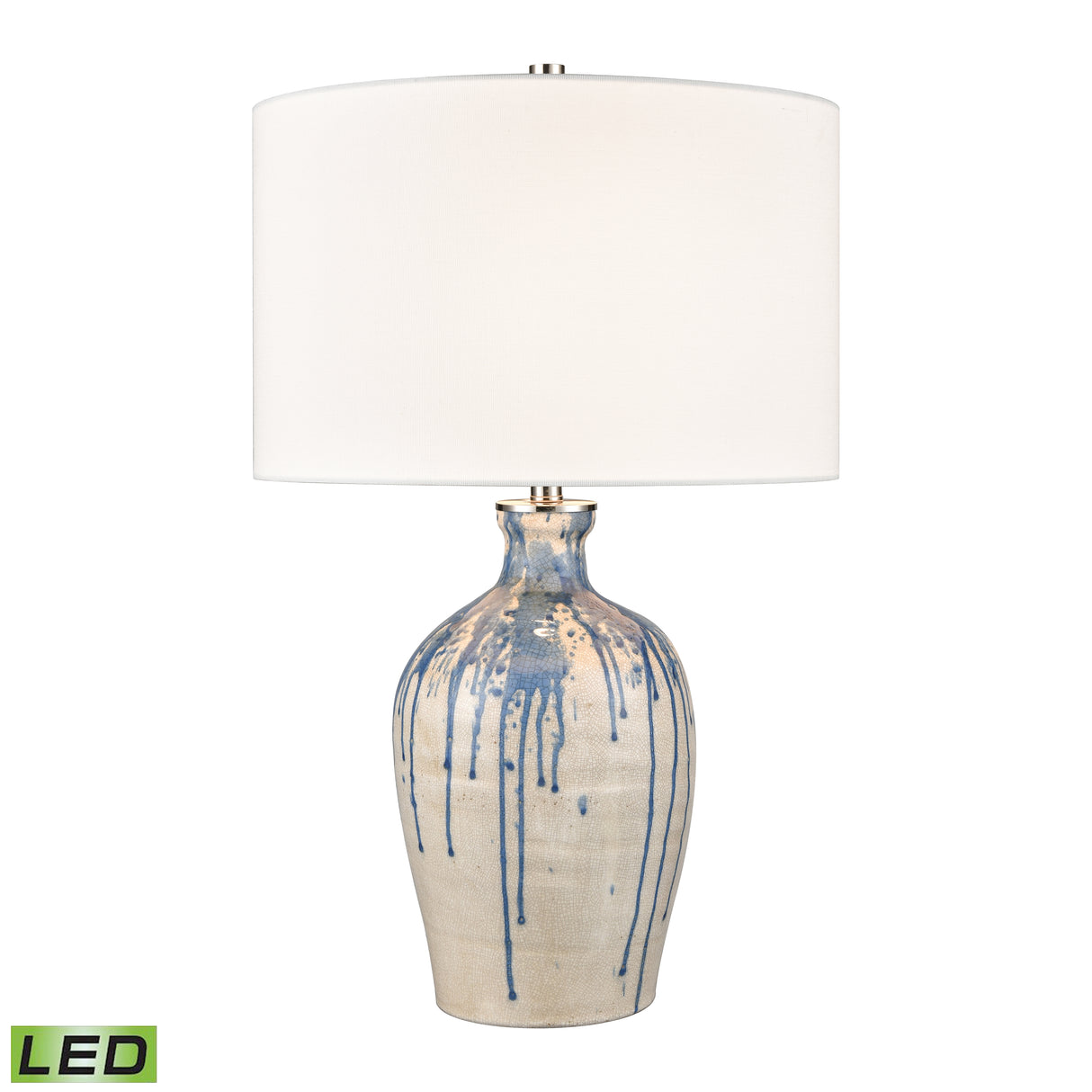 Elk H0019-9561-LED Winship 26'' High 1-Light Table Lamp - White - Includes LED Bulb