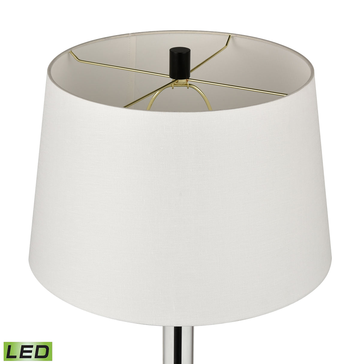 Elk H0019-9569B-LED Roseden Court 62'' High 1-Light Floor Lamp - Black - Includes LED Bulb