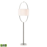 Elk H0019-9572-LED Gosforth 68'' High 1-Light Floor Lamp - Polished Nickel - Includes LED Bulb