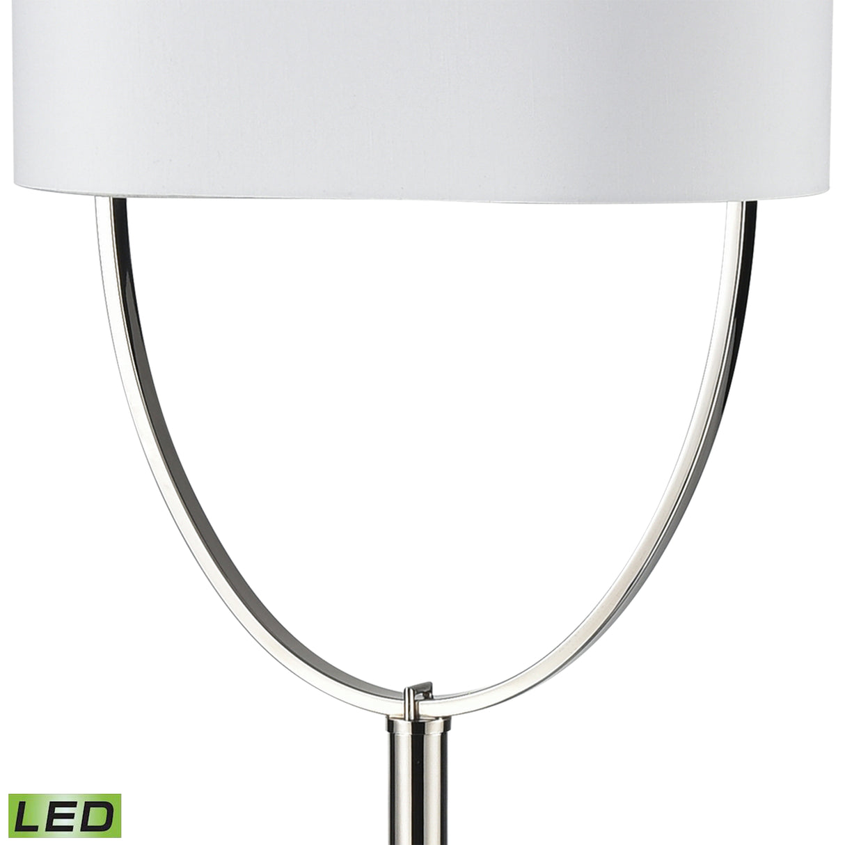 Elk H0019-9572-LED Gosforth 68'' High 1-Light Floor Lamp - Polished Nickel - Includes LED Bulb