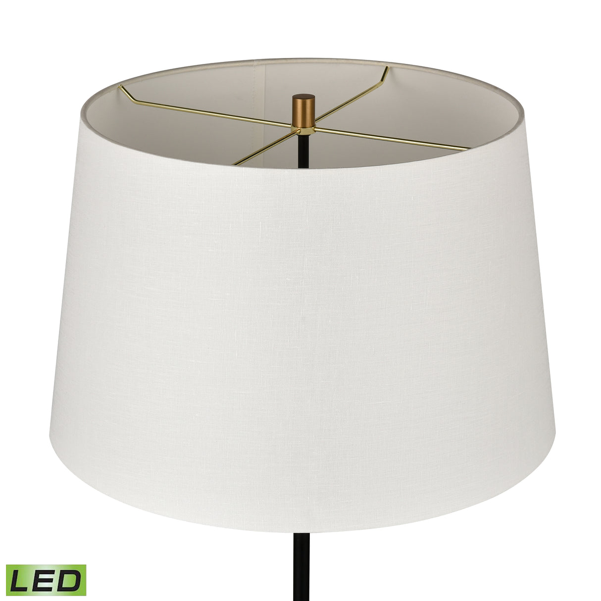 Elk H0019-9584-LED Shelve It 65'' High 2-Light Floor Lamp - Matte Black - Includes LED Bulbs
