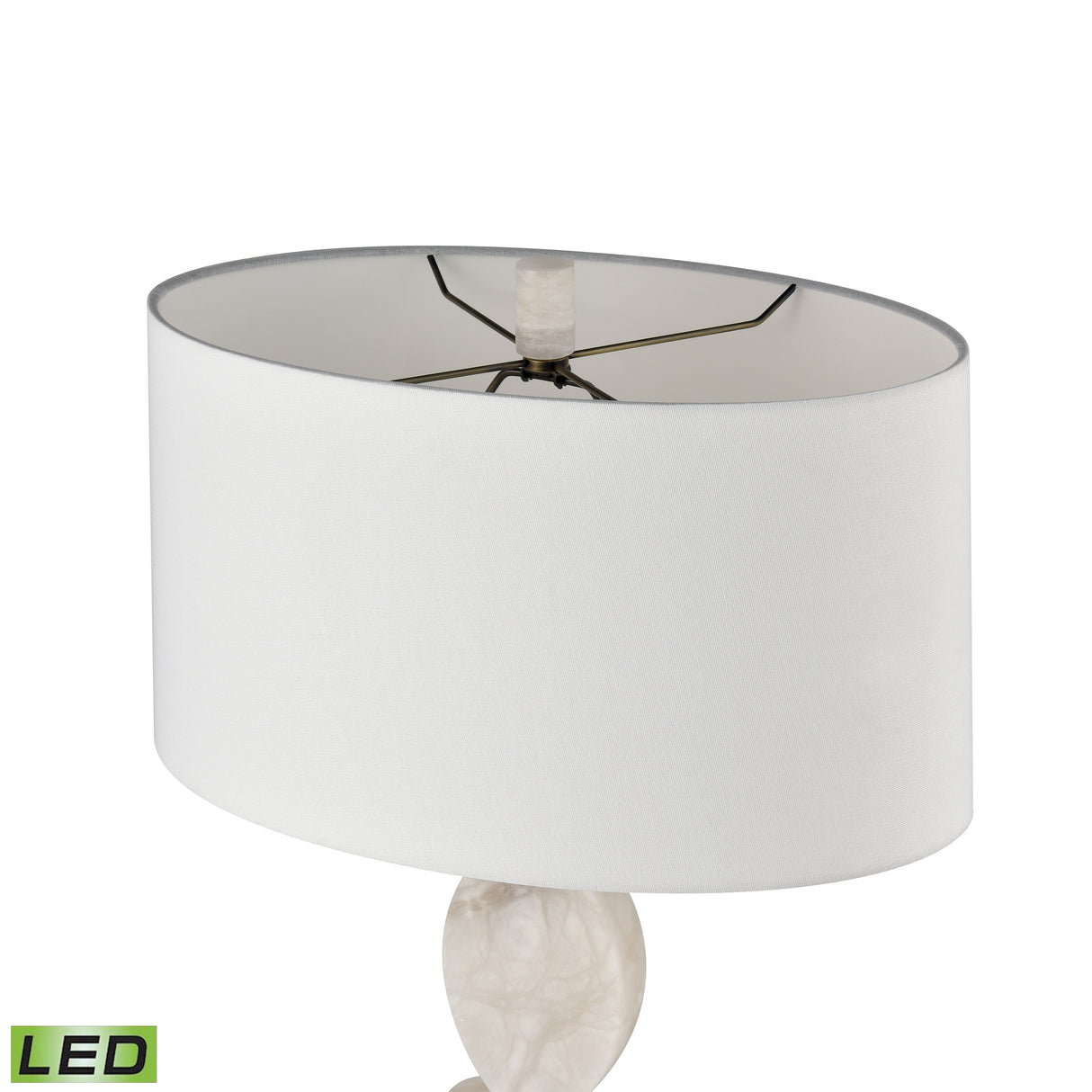 Elk H0019-9596-LED Calmness 30'' High 1-Light Table Lamp - White - Includes LED Bulb