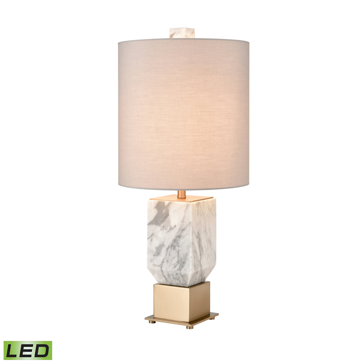 Elk H0019-9597-LED Touchstone 27'' High 1-Light Table Lamp - White - Includes LED Bulb