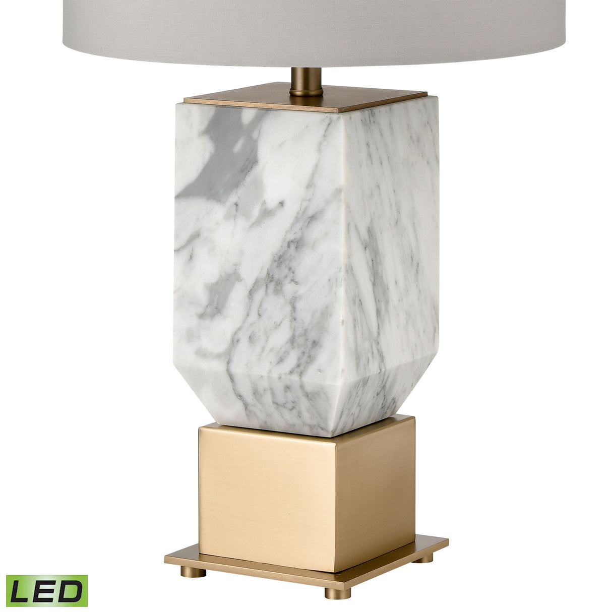 Elk H0019-9597-LED Touchstone 27'' High 1-Light Table Lamp - White - Includes LED Bulb