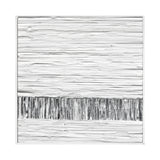 Elk H0036-9737 Stripe Wood Dimensional Wall Art - White