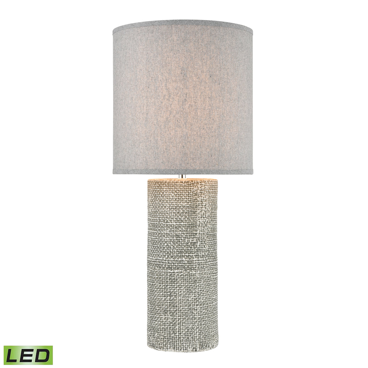 Elk H019-7260-LED Burra 26'' High 1-Light Table Lamp - Light Gray - Includes LED Bulb