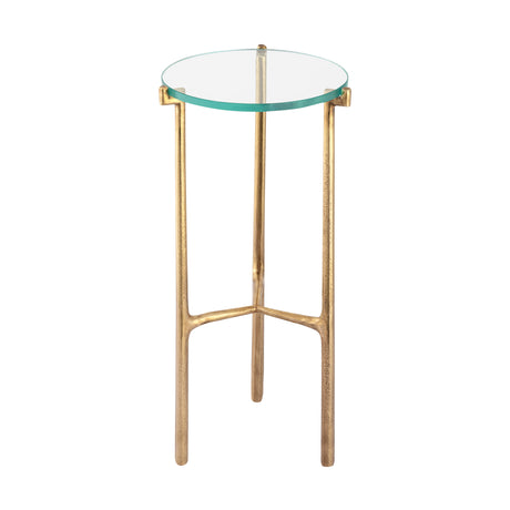 Elk H0805-10878 Bump Out Accent Table - Aged Brass