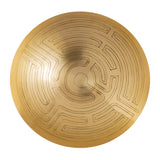Elk H0807-10674 Maze Etched Centerpiece Bowl - Brass