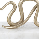 Elk H0897-10932/S2 Snake Bookend - Set of 2 Polished Brass