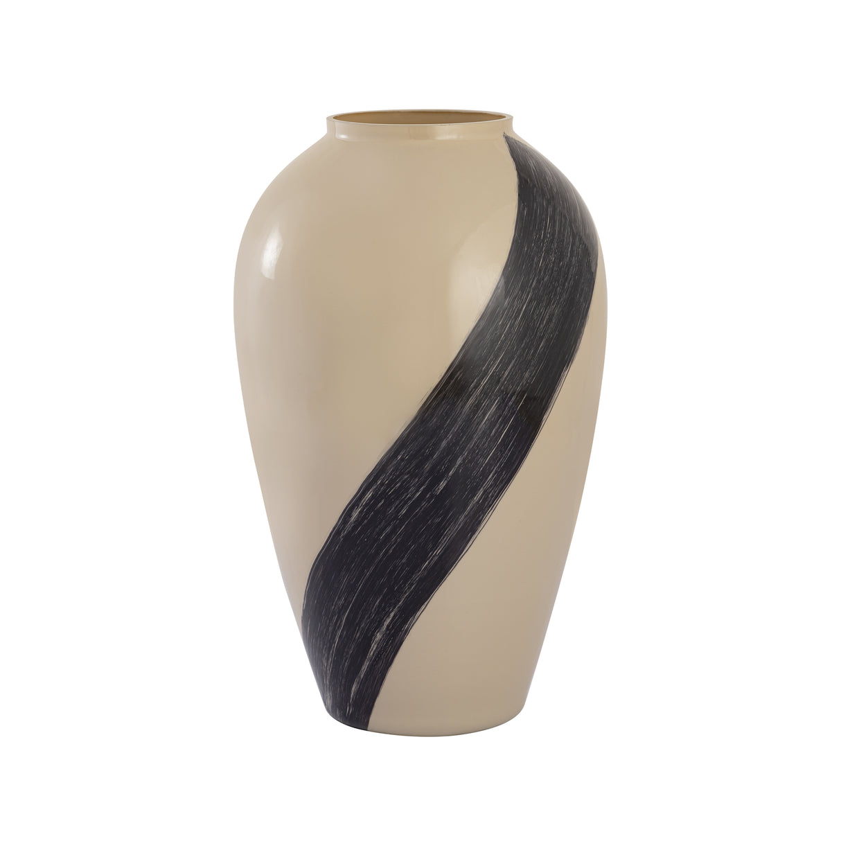 Elk H0897-10974 Brushstroke Vase - Large Cream