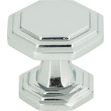 Atlas Homewares Dickinson Octagon Knob 1 1/4 Inch Polished Chrome