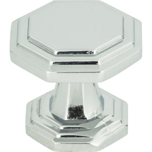 Atlas Homewares Dickinson Octagon Knob 1 1/4 Inch Polished Chrome