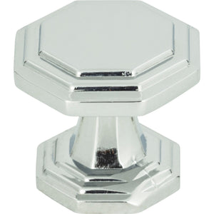 Atlas Homewares Dickinson Octagon Knob 1 1/4 Inch Polished Chrome