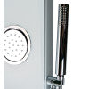 ALFI brand ABSP50W White Glass Shower Panel with 2 Body Sprays and Rain Shower Head