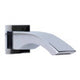 ALFI brand AB3301-PC Polished Chrome Curved Wallmounted Tub Filler Bathroom Spout