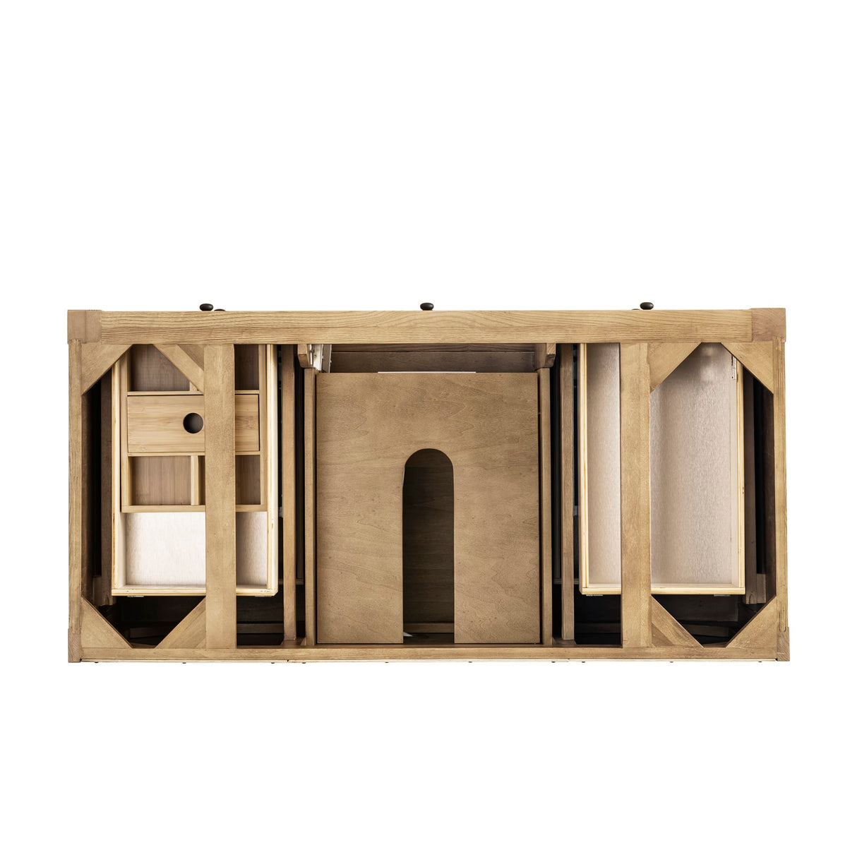 Breckenridge 48" Single Vanity, Light Natural Oak w/ 3 CM Parisien Bleu Top