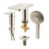 ALFI brand AB2879-BN Brushed Nickel Deck Mounted Tub Filler with Hand Held Showerhead