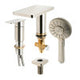 ALFI brand AB2879-BN Brushed Nickel Deck Mounted Tub Filler with Hand Held Showerhead