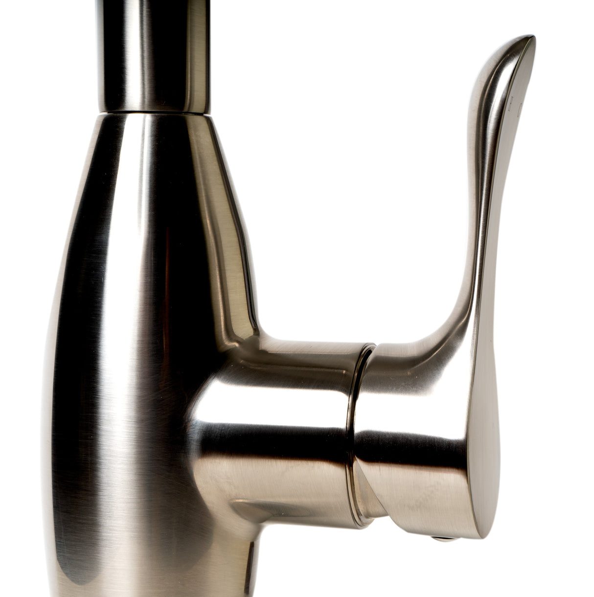 Brushed Nickel Traditional Gooseneck Pull Down Kitchen Faucet