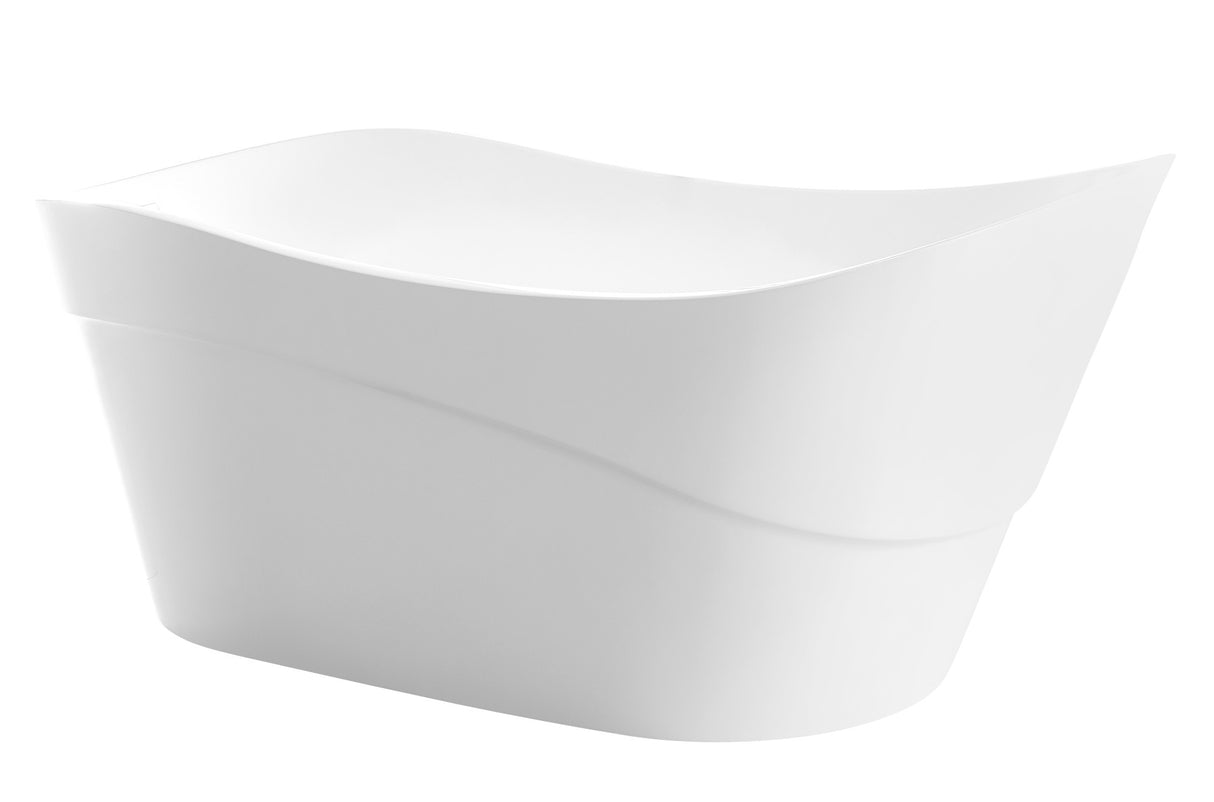 ANZZI FT-AZ094 Kahl Series 5.58 ft. Freestanding Bathtub in White