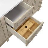 Lorelai 72" Double Vanity, Whitewashed Oak
