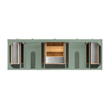 Breckenridge 72" Double Vanity, Smokey Celadon w/ 3 CM Ethereal Noctis Top