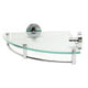 ALFI brand AB9546 Polished Chrome Corner Mounted Glass Shower Shelf Bathroom Accessory