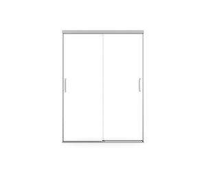 MAAX 138521-900-084-000 Incognito 74 51-54 x 74 in. 8mm Bypass Shower Door for Alcove Installation with Clear glass in Chrome