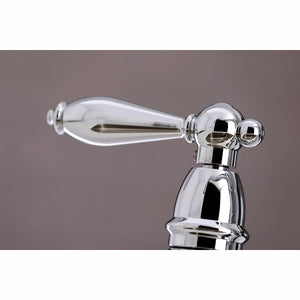 Kingston Brass KS3271ALBS Kitchen Faucet with Side Sprayer, Polished Chrome