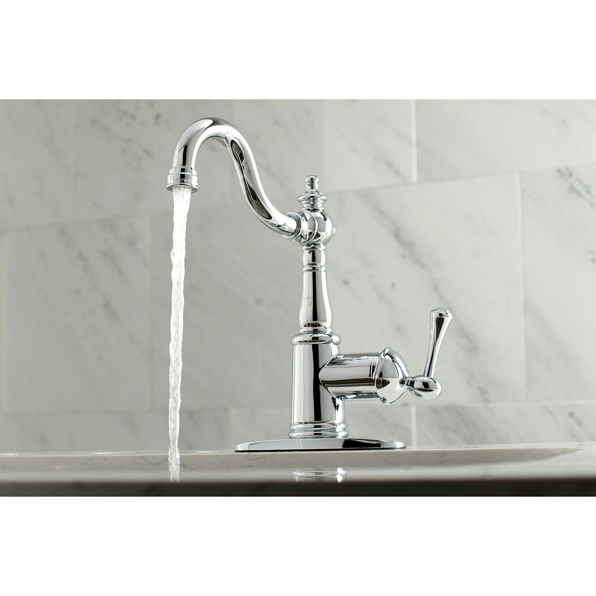 Fauceture FS7641BL Single-Handle 4 in. Centerset Bathroom Faucet, Polished Chrome