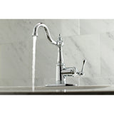 Fauceture FS7641BL Single-Handle 4 in. Centerset Bathroom Faucet, Polished Chrome